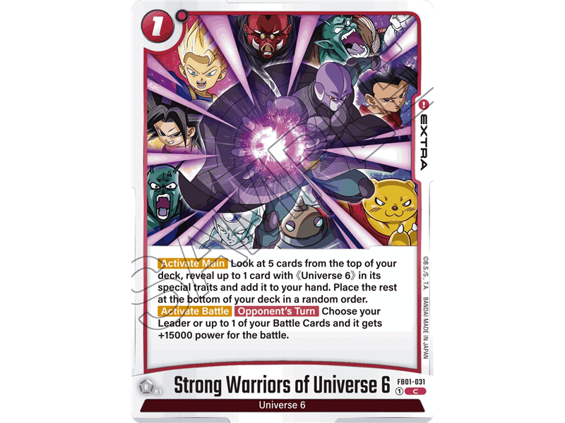 Strong Warriors of Universe 6 (Common)
