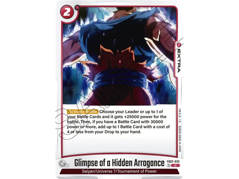 Glimpse of a Hidden Arrogance (Common)