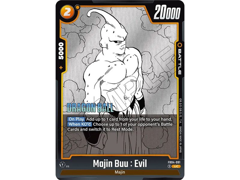 Majin Buu : Evil (Uncommon)