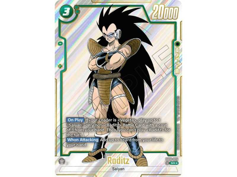 Raditz (Alternate Art) – SB01 Manga Booster | Carta DRAGON BALL en México