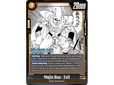 Majin Buu : Evil (Uncommon) – SB01 Manga Booster | Carta DRAGON BALL en México