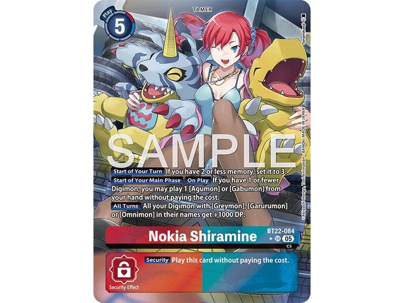 Nokia Shiramine (Alternate Art) – BT22 Cyber Eden | Carta DIGIMON en México
