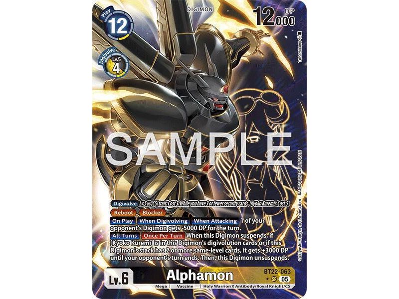 Alphamon (Alternate Art) – BT22 Cyber Eden | Carta DIGIMON en México
