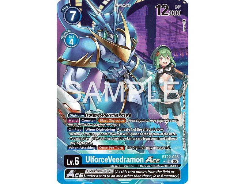 UlforceVeedramon ACE (Alternate Art) – BT22 Cyber Eden | Carta DIGIMON en México