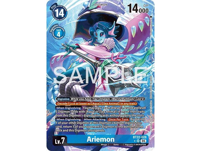 Ariemon (Alternate Art) – BT22 Cyber Eden | Carta DIGIMON en México