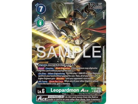 Leopardmon ACE (Alternate Art) – BT22 Cyber Eden | Carta DIGIMON en México