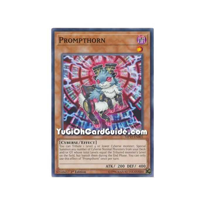 Promprhorn (Common) – 2019 Gold Sarcophagus Mega Pack | Carta YUGIOH en México