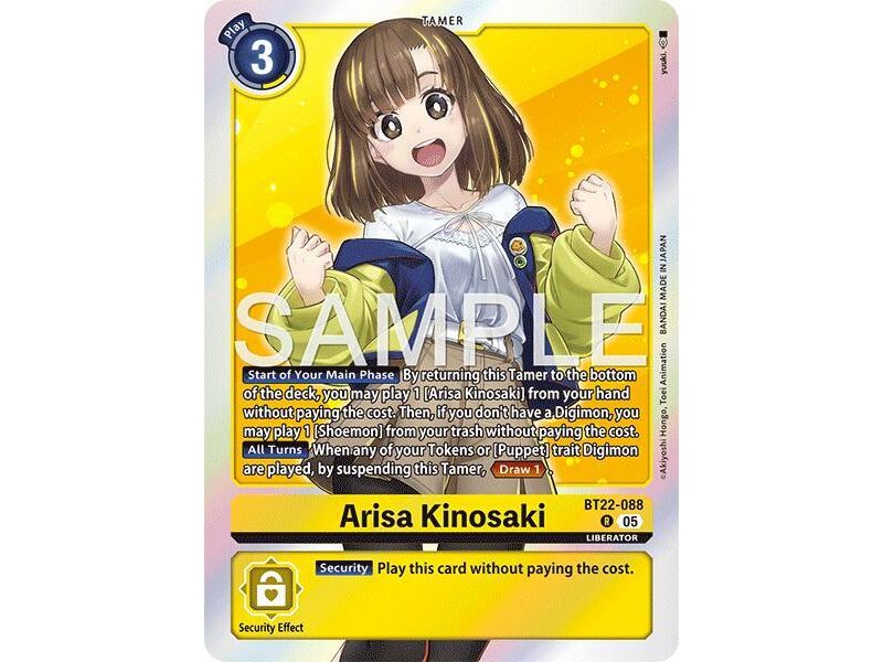 Arisa Kinosaki (Rare) – BT22 Cyber Eden | Carta DIGIMON en México