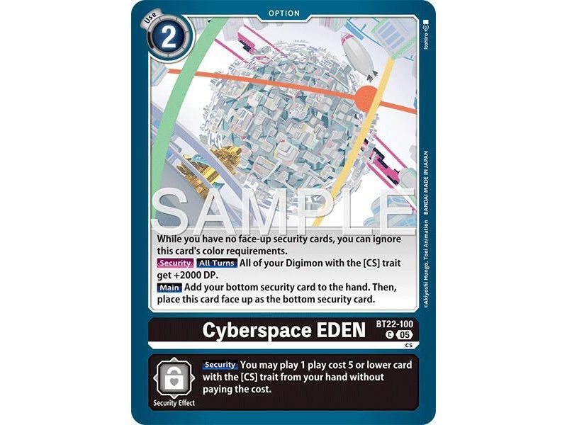 Cyberspace EDEN (Common) – BT22 Cyber Eden | Carta DIGIMON en México