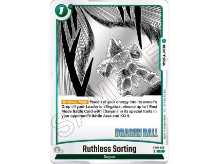 Ruthless Sorting (Common) – SB01 Manga Booster | Carta DRAGON BALL en México