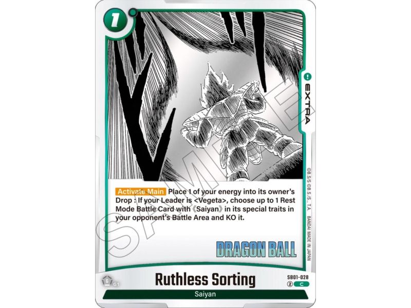 Ruthless Sorting (Common) – SB01 Manga Booster | Carta DRAGON BALL en México