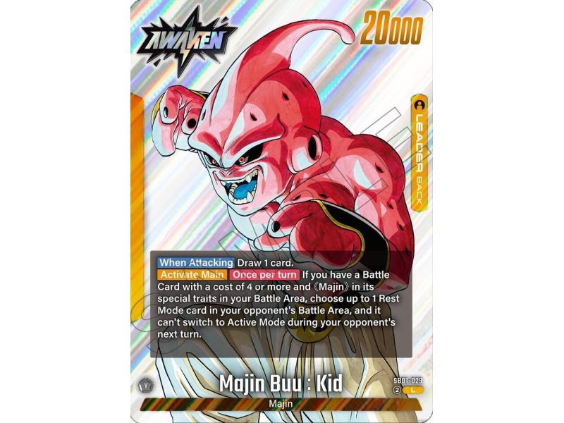 Majin Buu : Evil (Leader) – SB01 Manga Booster | Carta DRAGON BALL en México