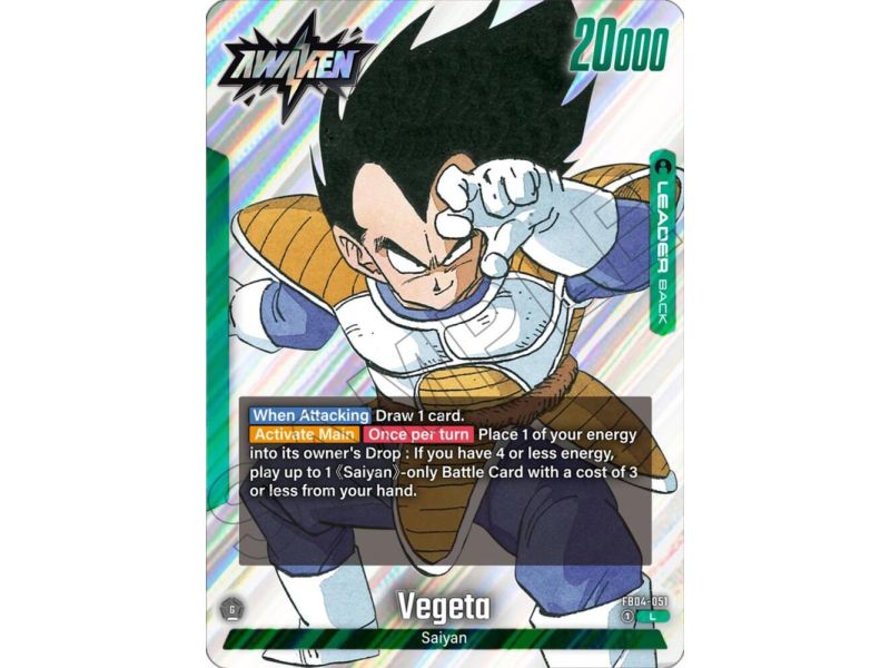 Vegeta (Leader) – SB01 Manga Booster | Carta DRAGON BALL en México
