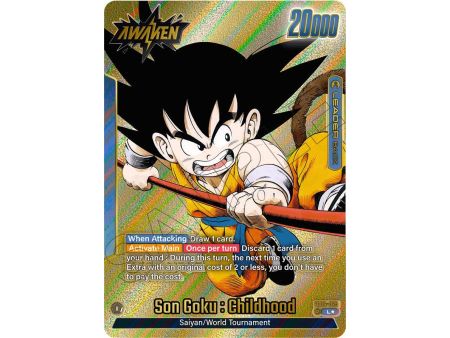 Son Goku : Childhood (Leader) (Gold) – SB01 Manga Booster | Carta DRAGON BALL en México