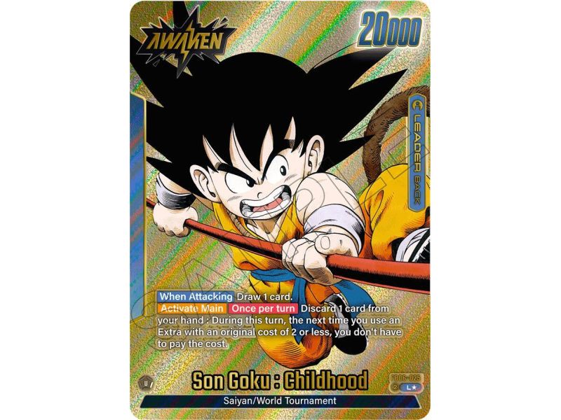 Son Goku : Childhood (Leader) (Gold) – SB01 Manga Booster | Carta DRAGON BALL en México