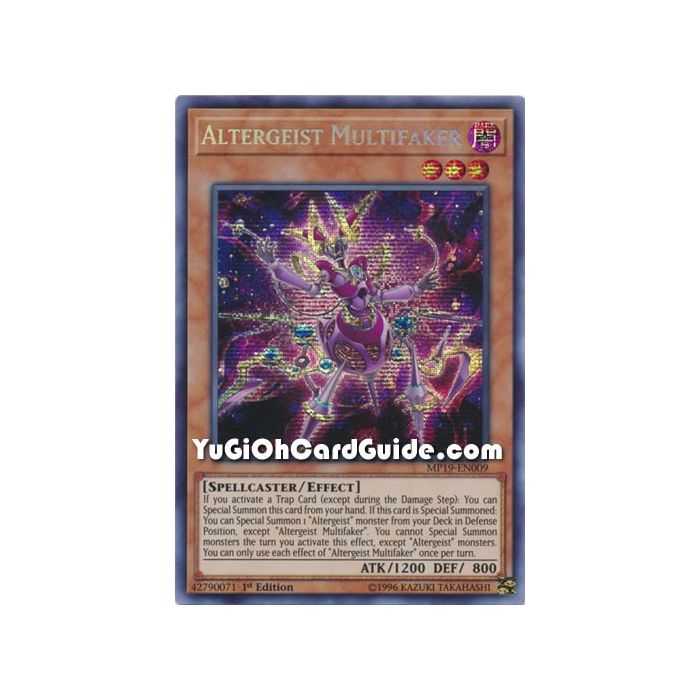 Altergeist Multifaker (Prismatic Secret Rare) – 2019 Gold Sarcophagus Mega Pack | Carta YUGIOH en México