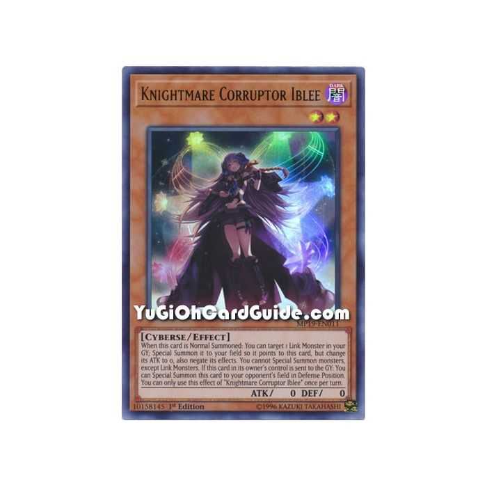 Knightmare Corruptor Iblee (Ultra Rare) – 2019 Gold Sarcophagus Mega Pack | Carta YUGIOH en México