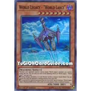 World Legacy - World Lance (Super Rare) – 2019 Gold Sarcophagus Mega Pack | Carta YUGIOH en México