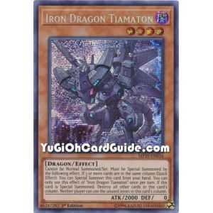 Iron Dragon Tiamaton (Prismatic Secret Rare) – 2019 Gold Sarcophagus Mega Pack | Carta YUGIOH en México