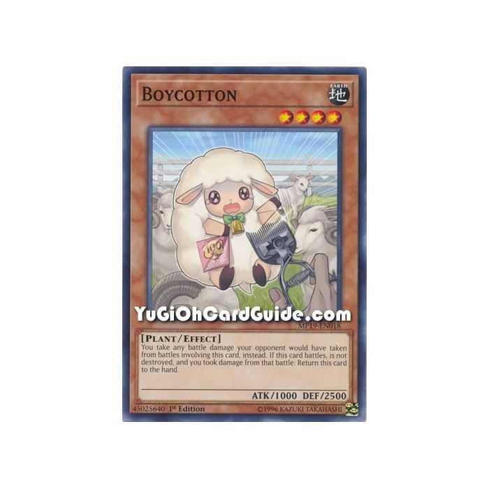 Boycotton (Common) – 2019 Gold Sarcophagus Mega Pack | Carta YUGIOH en México