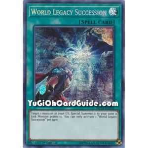 World Legacy Succession (Prismatic Secret Rare) – 2019 Gold Sarcophagus Mega Pack | Carta YUGIOH en México