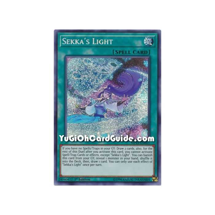 Sekka's Light (Prismatic Secret Rare) – 2019 Gold Sarcophagus Mega Pack | Carta YUGIOH en México