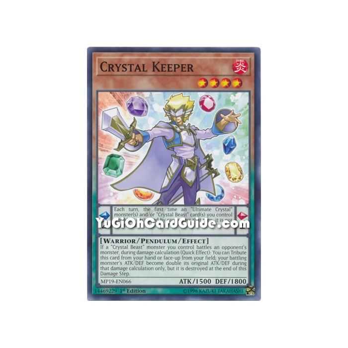 Crystal Keeper (Common) – 2019 Gold Sarcophagus Mega Pack | Carta YUGIOH en México