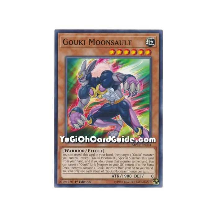 Gouki Moonsault (Common) – 2019 Gold Sarcophagus Mega Pack | Carta YUGIOH en México