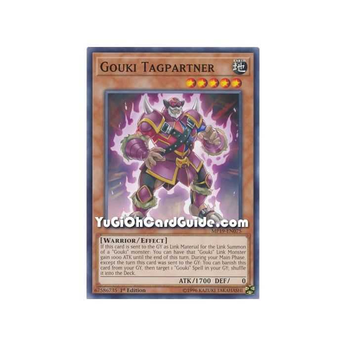 Gouki Tagpartner (Common) – 2019 Gold Sarcophagus Mega Pack | Carta YUGIOH en México