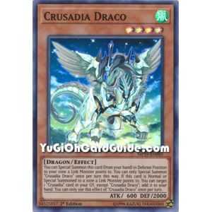 Crusadia Draco (Super Rare) – 2019 Gold Sarcophagus Mega Pack | Carta YUGIOH en México