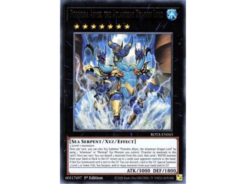 Poseidra Abyss, the Atlantean Dragon Lord (Prismatic Secret Rare)