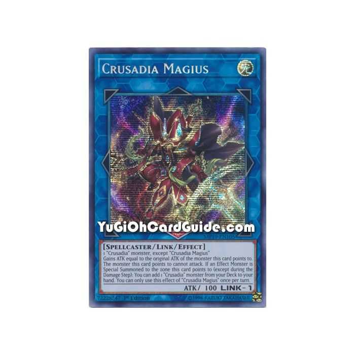 Crusadia Magius  (Prismatic Secret Rare) – 2019 Gold Sarcophagus Mega Pack | Carta YUGIOH en México