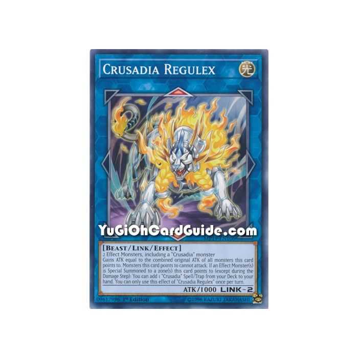 Crusadia Regulux (Common) – 2019 Gold Sarcophagus Mega Pack | Carta YUGIOH en México