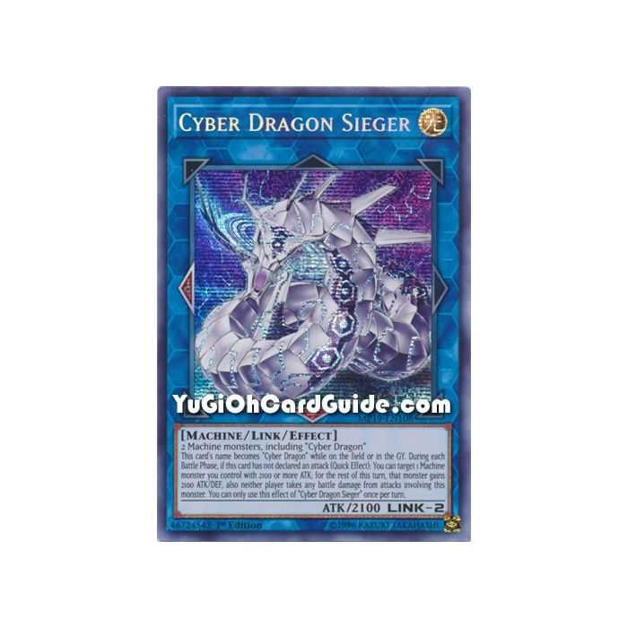 Cyber Dragon Sieger (Prismatic Secret Rare) – 2019 Gold Sarcophagus Mega Pack | Carta YUGIOH en México