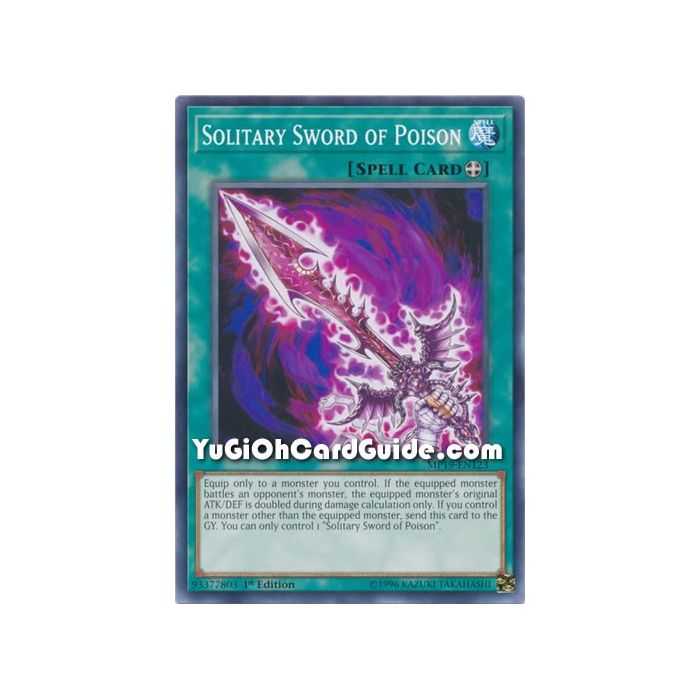 Solitary Sword of Poison (Common) – 2019 Gold Sarcophagus Mega Pack | Carta YUGIOH en México
