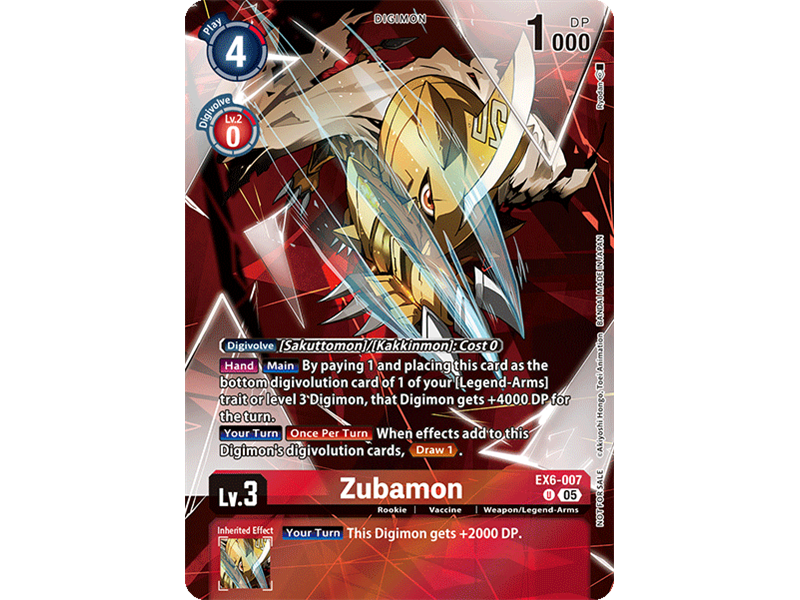 Zubamon (Versus Monster Legend Pack 2025)