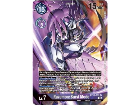Ravemon: Burst Mode (Alternate Art) – BT13 Versus Royal Knight | Carta DIGIMON en México