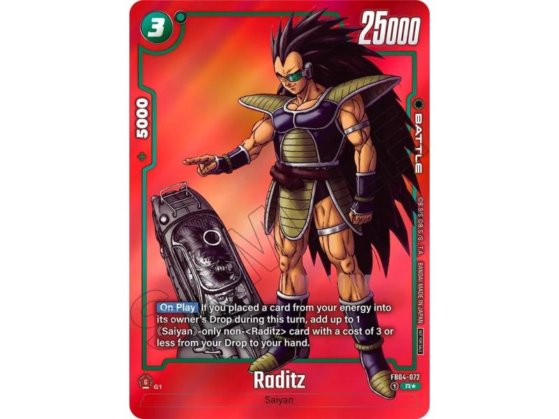 Raditz (Promo) (Limited Pack MANGA Version 01)