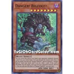 Danger! Bigfoot! (Ultra Rare) – 2019 Gold Sarcophagus Mega Pack | Carta YUGIOH en México