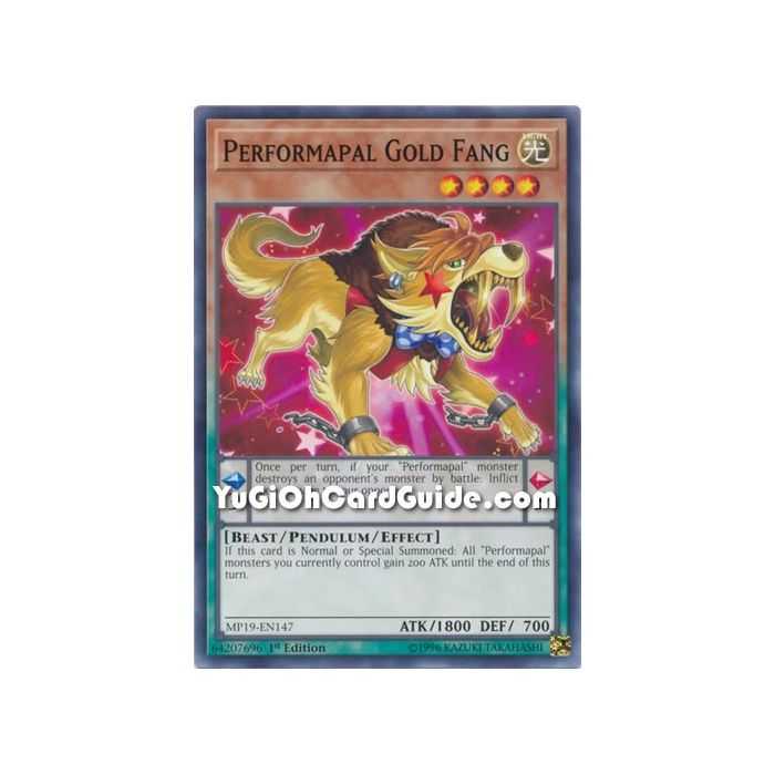 Performapal Gold Fang (Common) – 2019 Gold Sarcophagus Mega Pack | Carta YUGIOH en México