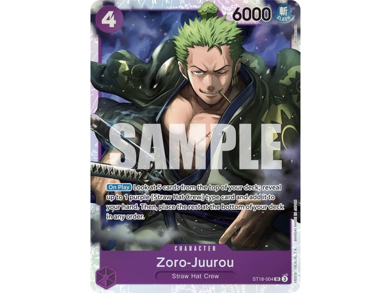 Zoro-Juurou (Super Rare) – ONE PIECE DECKS | Carta ONE PIECE en México