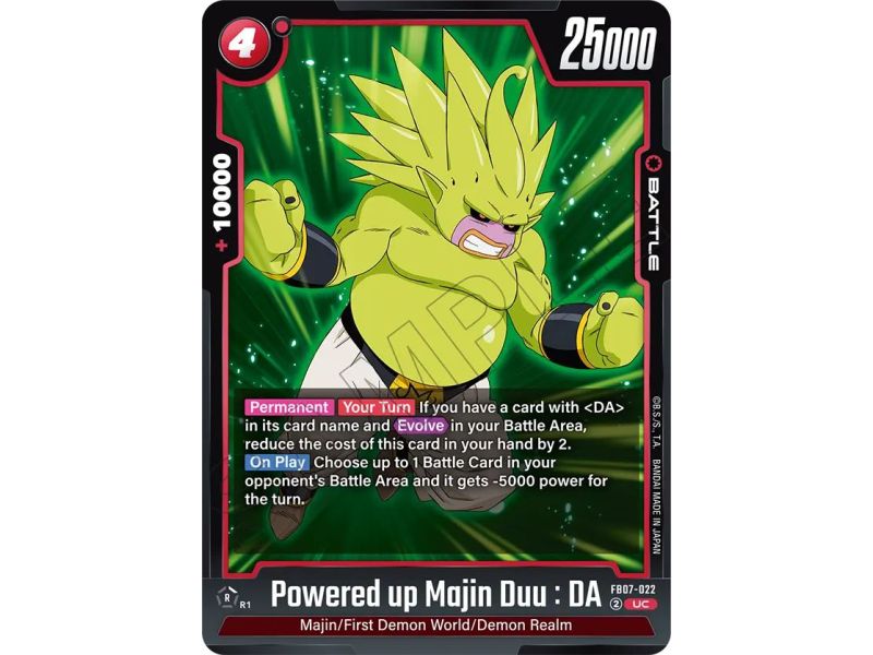 Powered up Majin Duu : DA (Uncommon) – FB07 Wish for Shenron | Carta DRAGON BALL en México