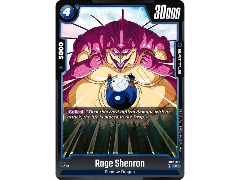 Rage Shenron (Common) – FB07 Wish for Shenron | Carta DRAGON BALL en México