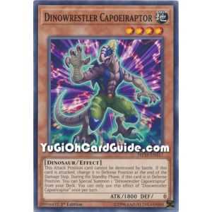 Dinowrestler Capoeiraptor (Common) – 2019 Gold Sarcophagus Mega Pack | Carta YUGIOH en México