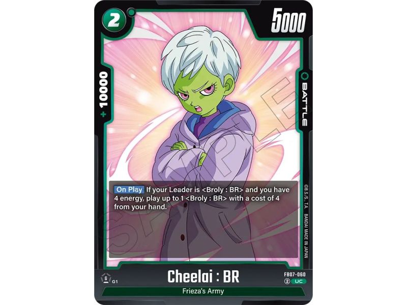 Cheelai : BR (Uncommon) – FB07 Wish for Shenron | Carta DRAGON BALL en México