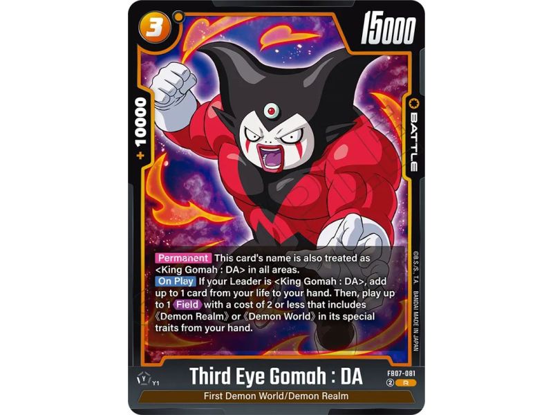 Third Eye Gomah : DA (Rare) – FB07 Wish for Shenron | Carta DRAGON BALL en México