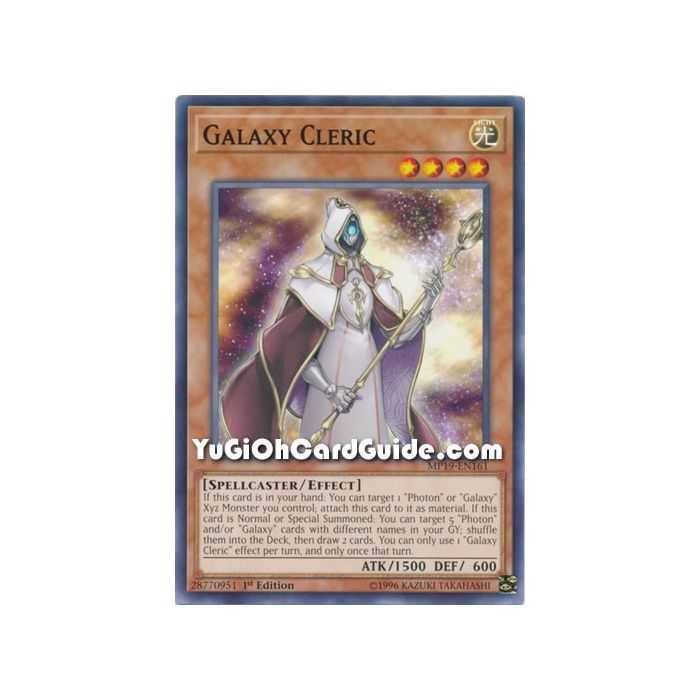 Galaxy Cleric (Common) – 2019 Gold Sarcophagus Mega Pack | Carta YUGIOH en México