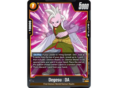 Degesu : DA (Uncommon) – FB07 Wish for Shenron | Carta DRAGON BALL en México