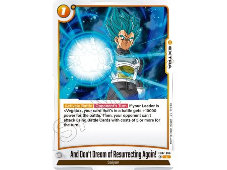 And Don't Dream of Resurrecting Again! (Common) – FB07 Wish for Shenron | Carta DRAGON BALL en México