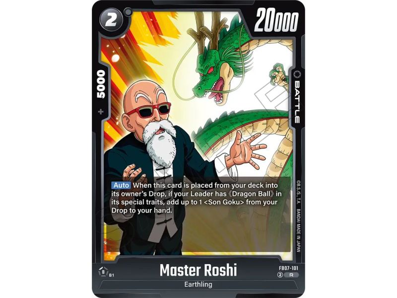 Master Roshi (Rare) – FB07 Wish for Shenron | Carta DRAGON BALL en México